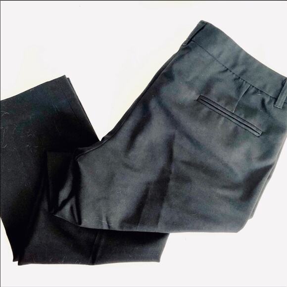NORDSTROM Amanda + Chelsea Black Capri Cropped Work Casual Pants Trousers 8 - Picture 2 of 7